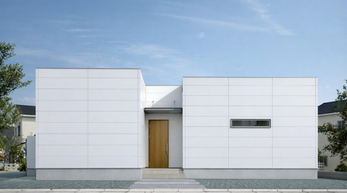 ペットと暮らす中庭のある平屋